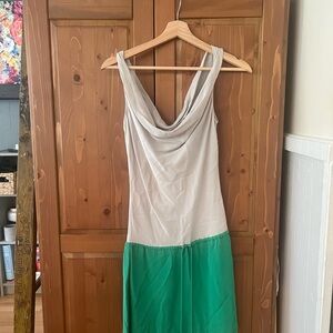 Diane Von Furstenberg Cream Cowl Neck Sundress